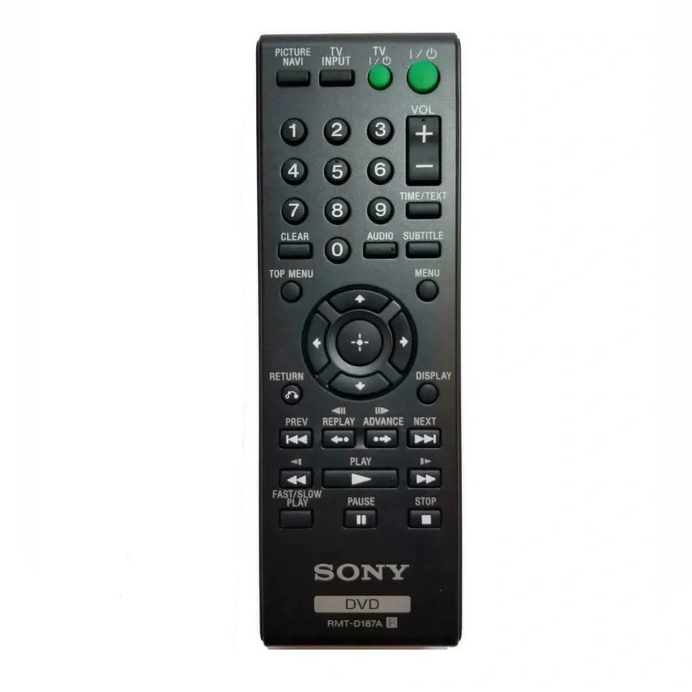 Sony RMT-D187A DVD Player Remote Control Replacement Original Untested‎